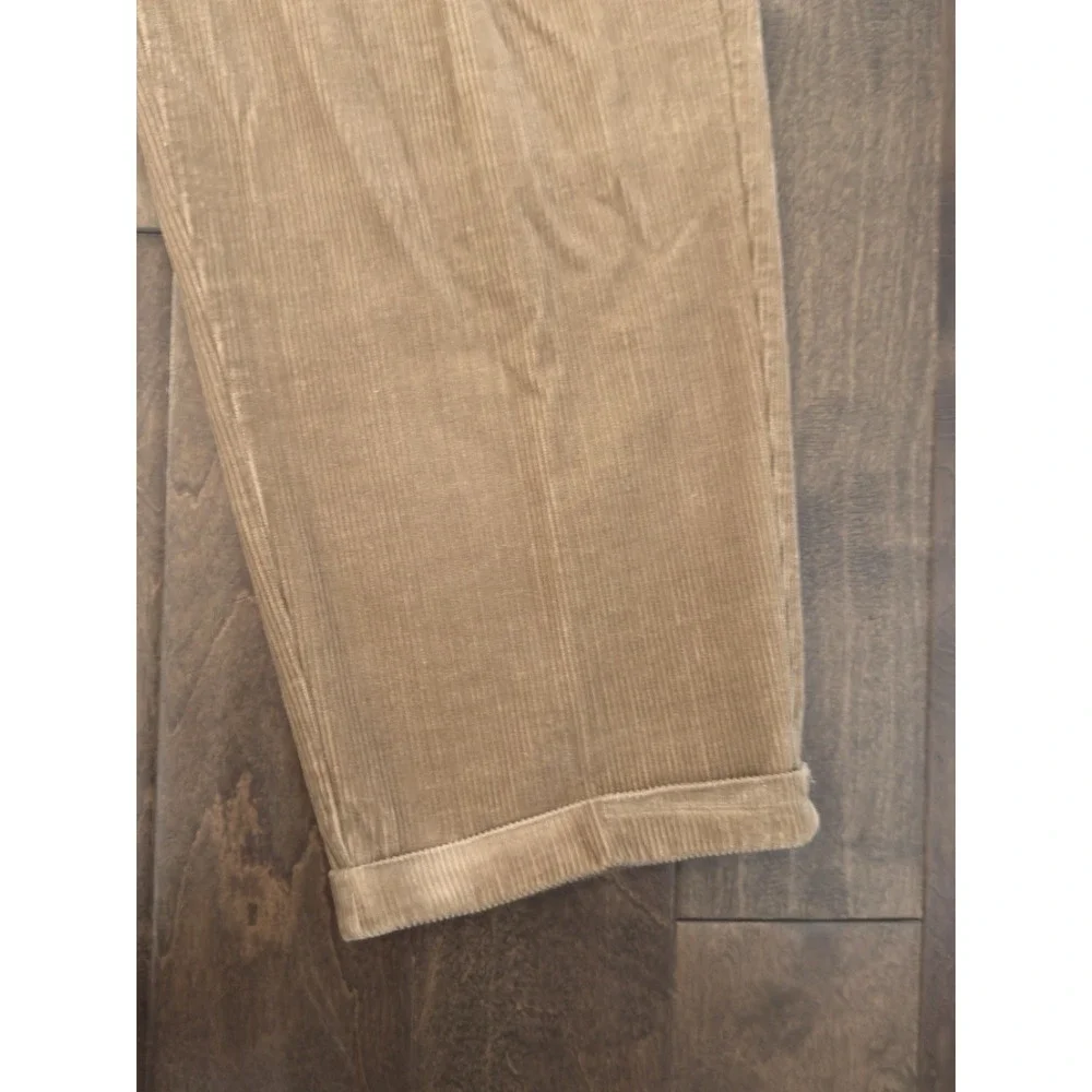 VTG Ivy Crew Lot‎ Of 2 Classic Pleated Corduroy Mens Size 38X34 Navy/Beige Pants